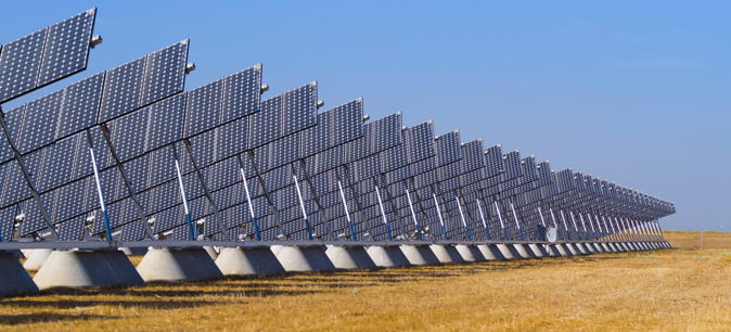 Solar panels at UC Merced