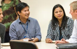 UCOP staff with EVP Brostrom