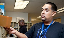 Mail processor Carlos Arias