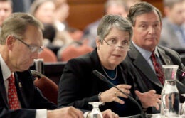 President Napolitano at January 2014 Regents meeting