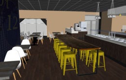 Drawing of new Franklin cafe