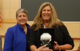 President Napolitano and Jeanie Urban