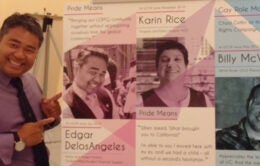 Edgar DelosAngeles with exhibit