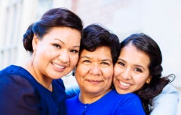 Woman and two daughters