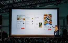 Man presenting to audience