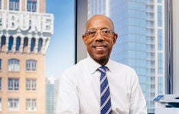 President Drake in his Oakland office