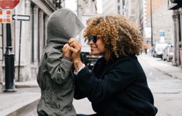 Woman with small child