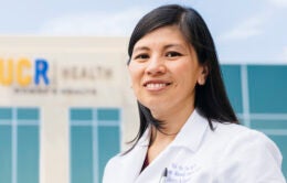 Woman doctor at UC Riverside Health