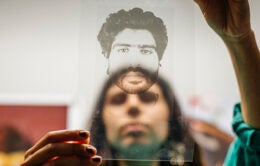 Cloé J.F. Zarifian demonstrates photo intaglio printmaking which explores her multi-ethnic background as Mexican and Armenian