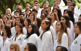 Diverse doctors graduating from UC Riverside