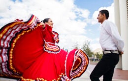 Students dancing at UC Riverside