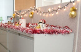 OP Oakland office decorated for the holidays