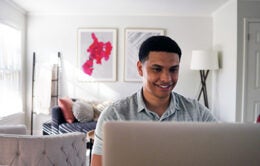 Man working at computer