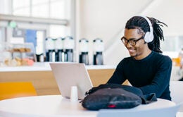 Man working on computer