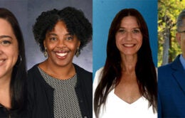 Frances Diaz, Director of Counseling and Psychological Services, UC Irvine; Marcelle Hayashida, Associate Vice Chancellor for Wellness, Health and Counseling Services, UC Irvine; Sharleen O’Brien, Associate Dean and Director of Health and Wellness, UC Santa Barbara; and Cory Vu, Assistant Vice Chancellor for Health, Wellness and Divisional Resources, UC Davis