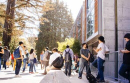 Students convene at UC Santa Cruz campus