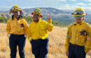 Members of the 2022 FIRE Foundry crew take a break from training at a recent Wildland Academy event.
