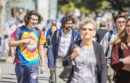 UC Berkeley students walking on campus