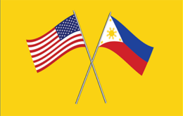 The U.S. and Philippine flags