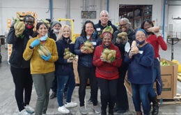 Members of UCOP's Employee Resource Groups recently volunteered at the Alameda County Community Food Bank