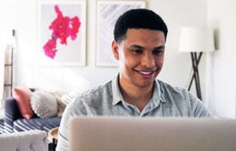 Man working at computer