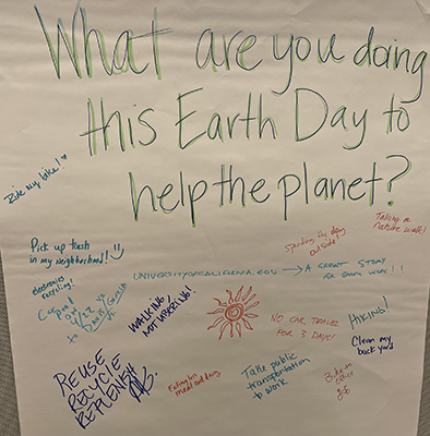 UCOP employees' Earth Day plans