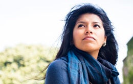 Woman looking into the distance