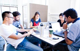 Group of students working at UC Berkeley