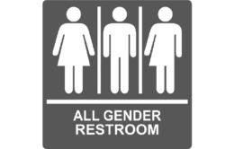 All-gender restroom sign