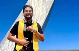 Incoming Student Regent Josiah Beharry (photo credit: Kayana Tyson)