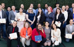 2023 UC Tech Awards winners at the UC Tech Conference hosted by UC Berkeley and UCSF.