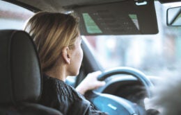 Woman driving