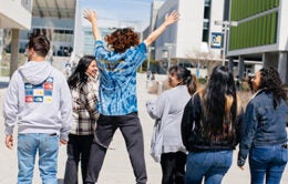UC Merced students on campus