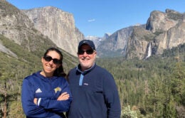 UC Natural Reserve system executive director Steve Monfort, right, visits one of California’s natural treasures, Yosemite, with Breezy Jackson, director of the UC Merced-managed Yosemite Field Station in the UC Natural Reserve System.