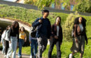 Students on campus at UC Irvine