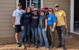 State Governmental Relations team volunteering with Habitat for Humanity