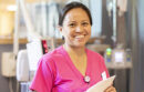 Smiling nurse at UC San Diego