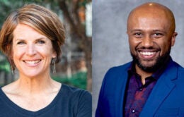 Staff Advisor Jo Mackness, of UC Berkeley, and Staff Advisor Designate Andenet Emiru, of UCOP