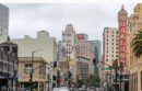 Downtown Oakland with the Fox Theater in the forefront
