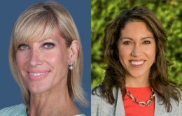 UC Board of Regents Chair Janet Reilly and UC Board of Regents Vice Chair Maria Anguiano