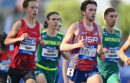 Leo Merle running alongside other competitors