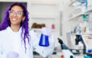 Female scientist working in a lab