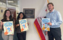 FGR delivers nonpartisan voting materials to the Washington, D.C. offices of the California congressional delegation. (From left) fall 2024 Legislative Intern Gaby Macias, UCLA; fall 2024 Legislative Intern Yajaira Arroyo, UC Berkeley; and Advocacy and Government Relations Staff Assistant Clayton Rossman.