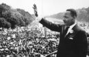 American civil rights leader Martin Luther King (1929 - 1968) addresses crowds during the March On Washington at the Lincoln Memorial, Washington DC, where he gave his 'I Have A Dream' speech.