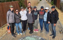 The SGR team in a beautified alley in Sac