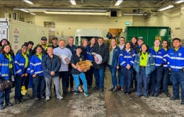 Community Service Organization student workers and UC Berkeley Police Department officers braved the rain to deliver 100 Thanksgiving meals and gift cards during the 11th annual turkey drive.