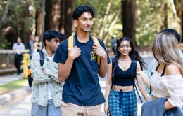 UC Santa Cruz students walking on campus
