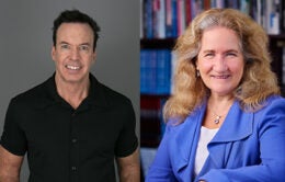 Regent Sarris and Provost Newman