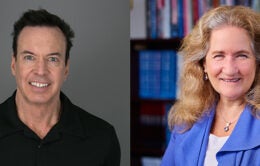 Regent Sarris and Provost Newman