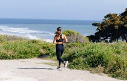 woman running at UC Santa Barbara